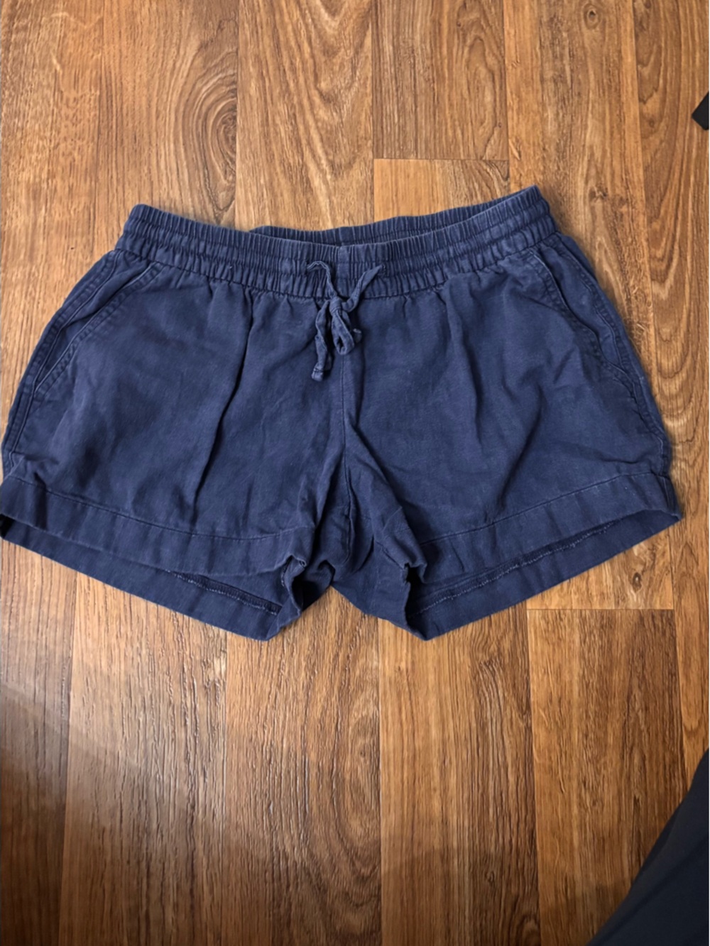 Old Navy Navy Blue High-Waist Drawstring Shorts